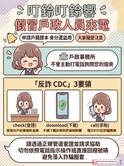 戶政防詐宣導
